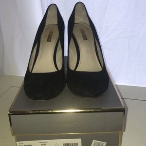 Louise et Cie size 10 black suede pumps
